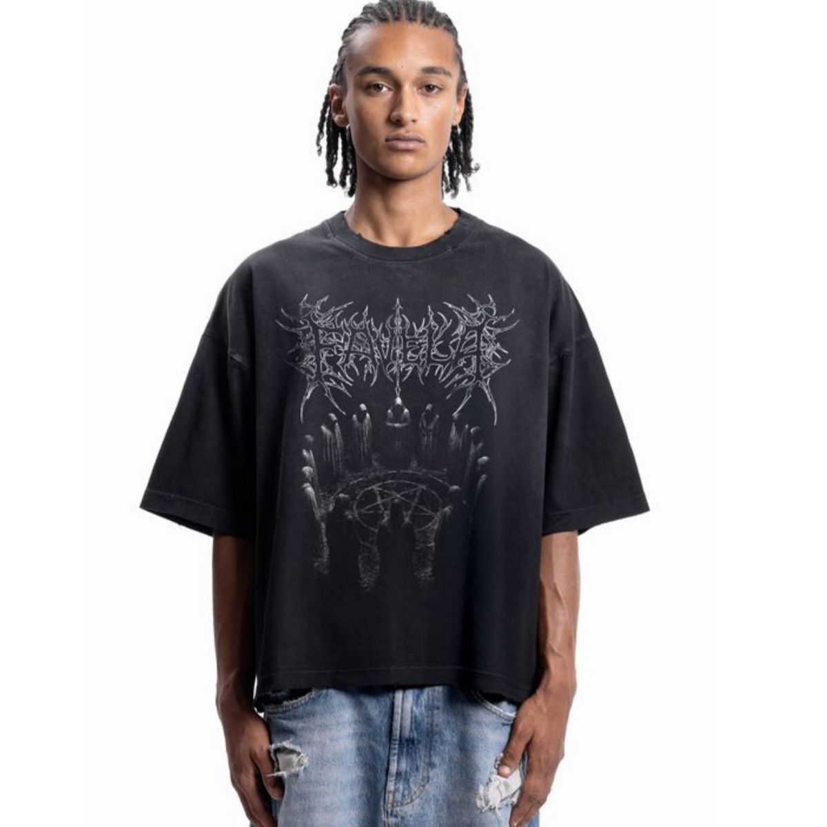 Streetwear Brand Font - Kultowa metalowa czcionka, modna koszulka z