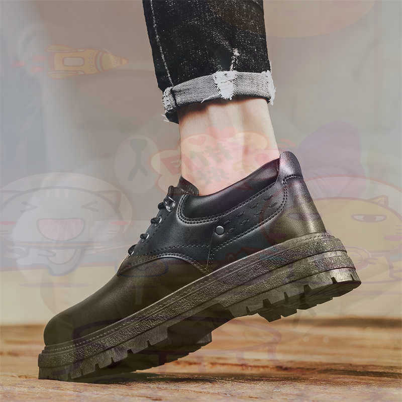 Streetwear Brand In Uk - Ciemna skóra naturalna Modne tenisówki Tenisowe