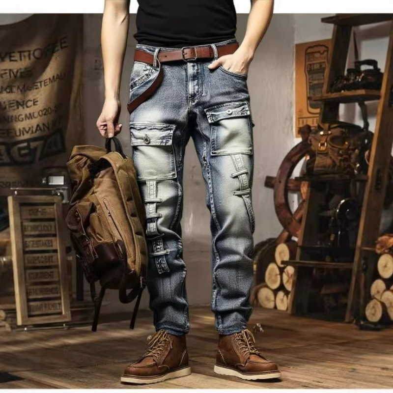 Męskie spodnie z efektem znisz – Streetwear Brand America recenzja i cena