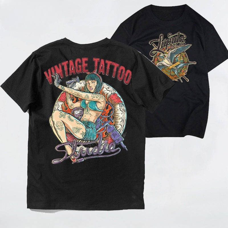 Modny T-shirt europejsko-amery – Streetwear Brand Niche recenzja i cena