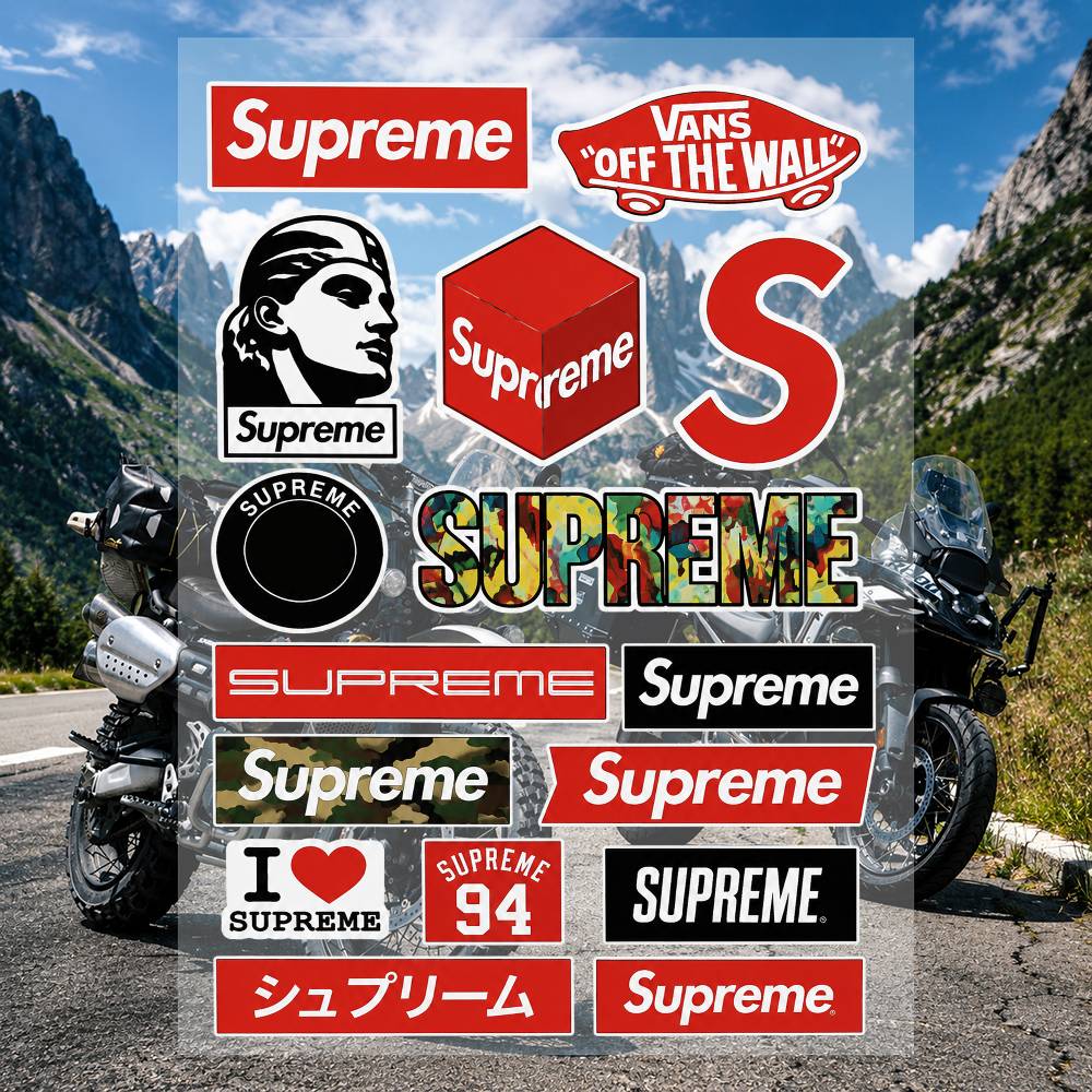 Zestaw naklejek marki A-s-supr – Supreme Brand Streetwear recenzja i cena