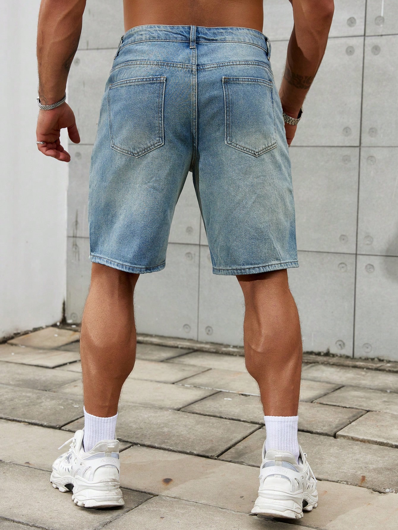 Nowa moda męska podarta krótka – Streetwear Brand Marketing recenzja i cena