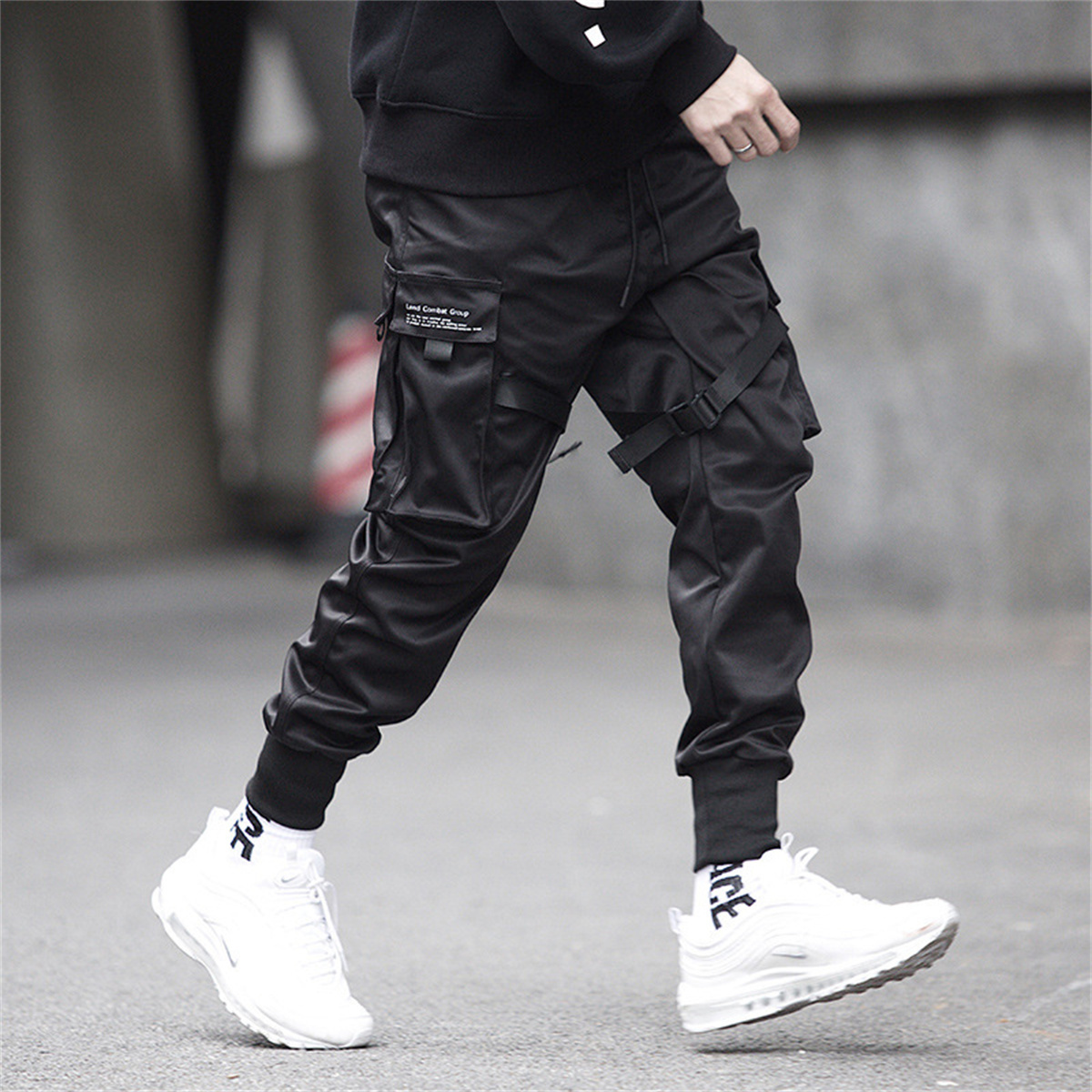 Czarne spodnie Cargo w stylu h – Streetwear Brand Marketing recenzja i cena